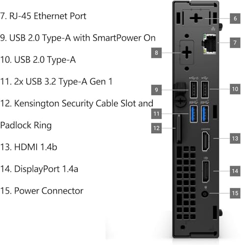 Micro Form Factor Desktop Computer, 14th Gen Intel Core i5, 32GB RAM, 1TB SSD M7541