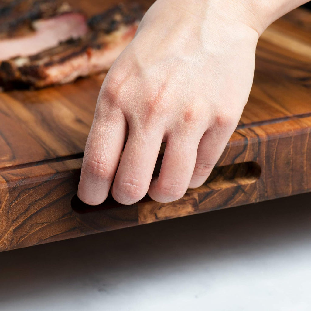 Large Wooden Cutting Board with Juice Groove Z756343