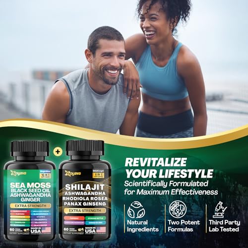 Sea Moss and Shilajit Bundle with Black Seed Oil and Ashwagandha D905