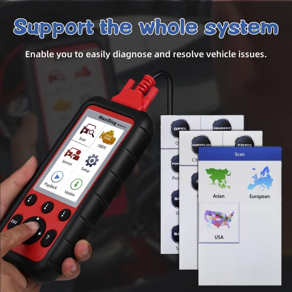 OBD2 Scanner All System Diagnostic Tool with 7 Reset Services S49138