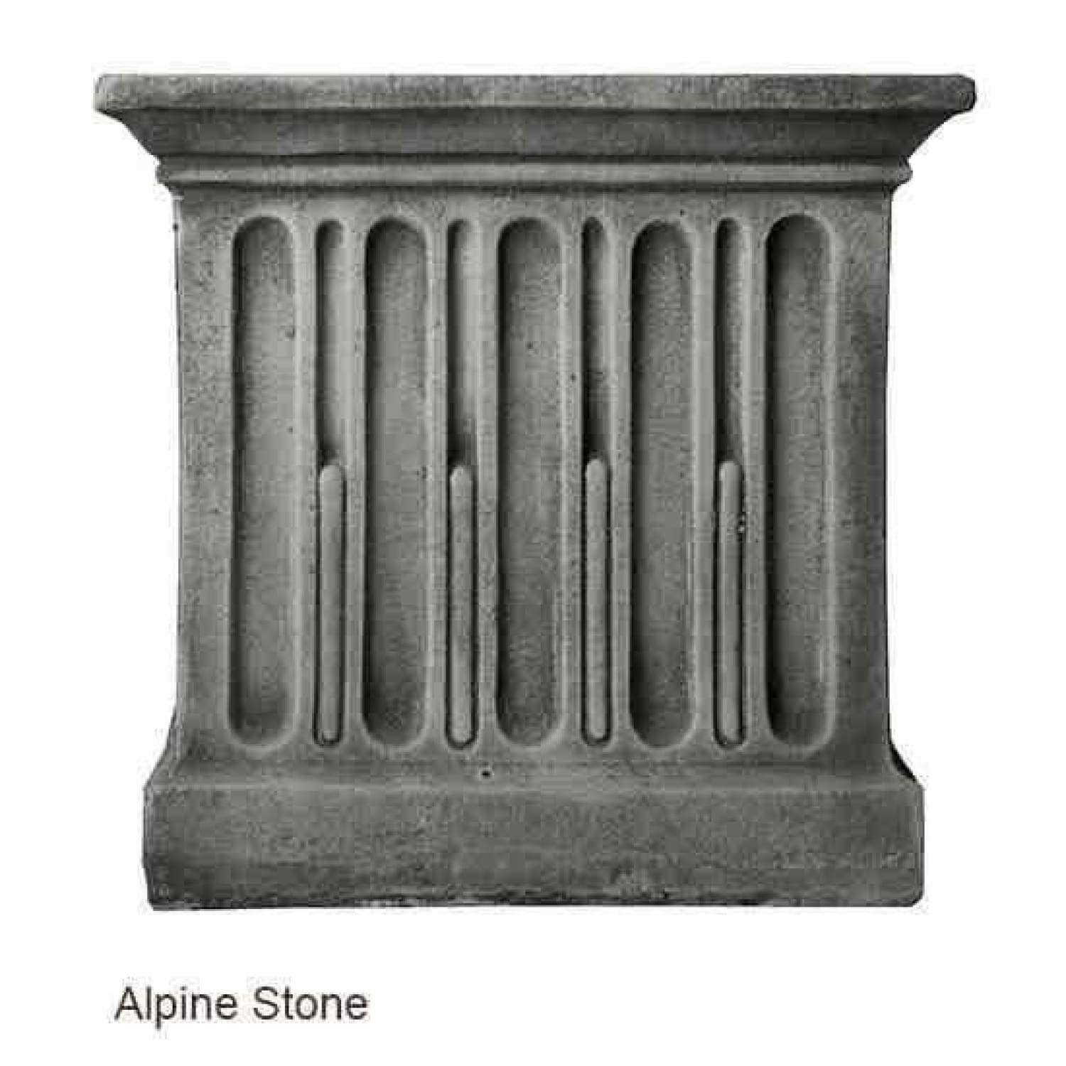 Yin Yang Stone Pedestal Birdbath T4546