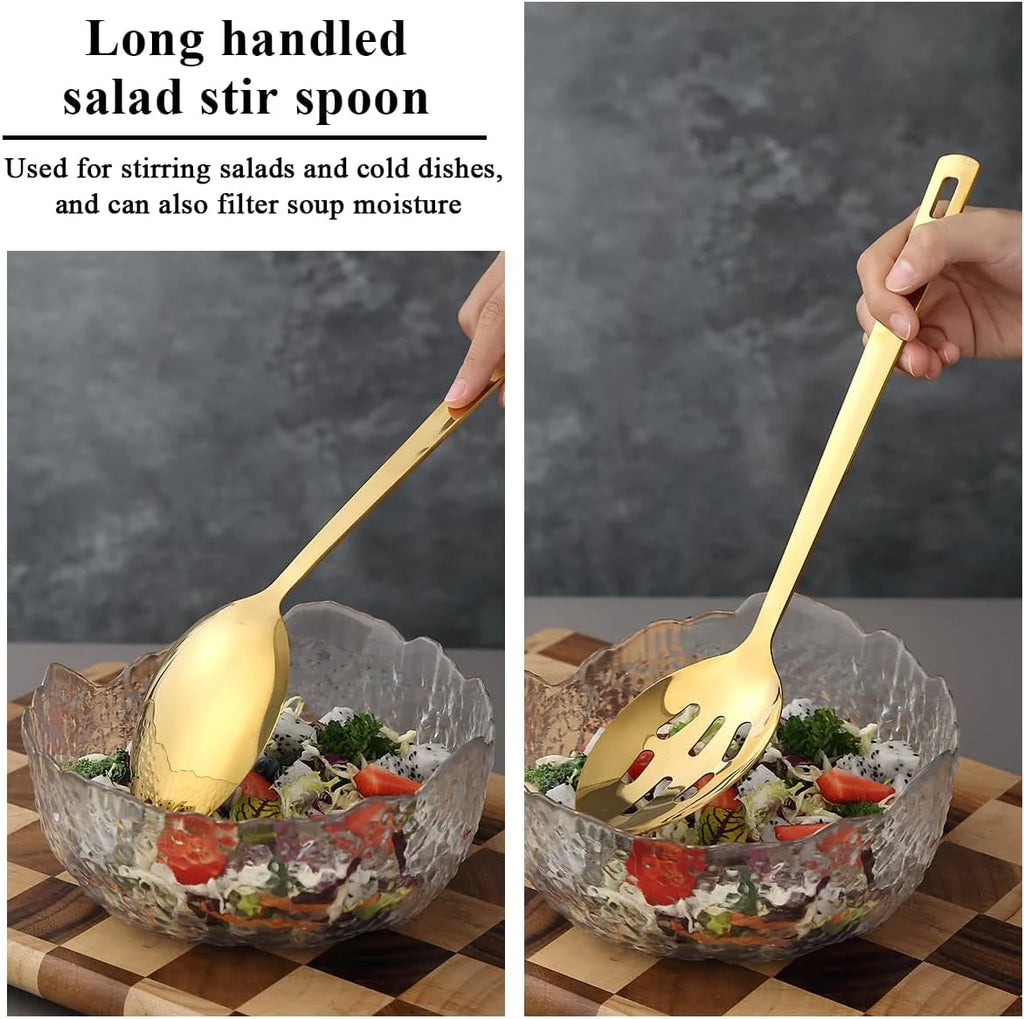 Titanium Plated Stainless Steel Kitchen Utensils Set, 6 Pieces O108