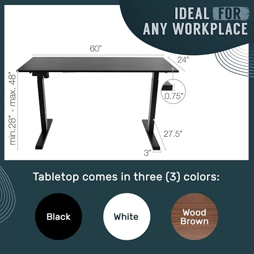 Electric Standing Desk Frame 60 x 24 Inch with Memory Settings L73466