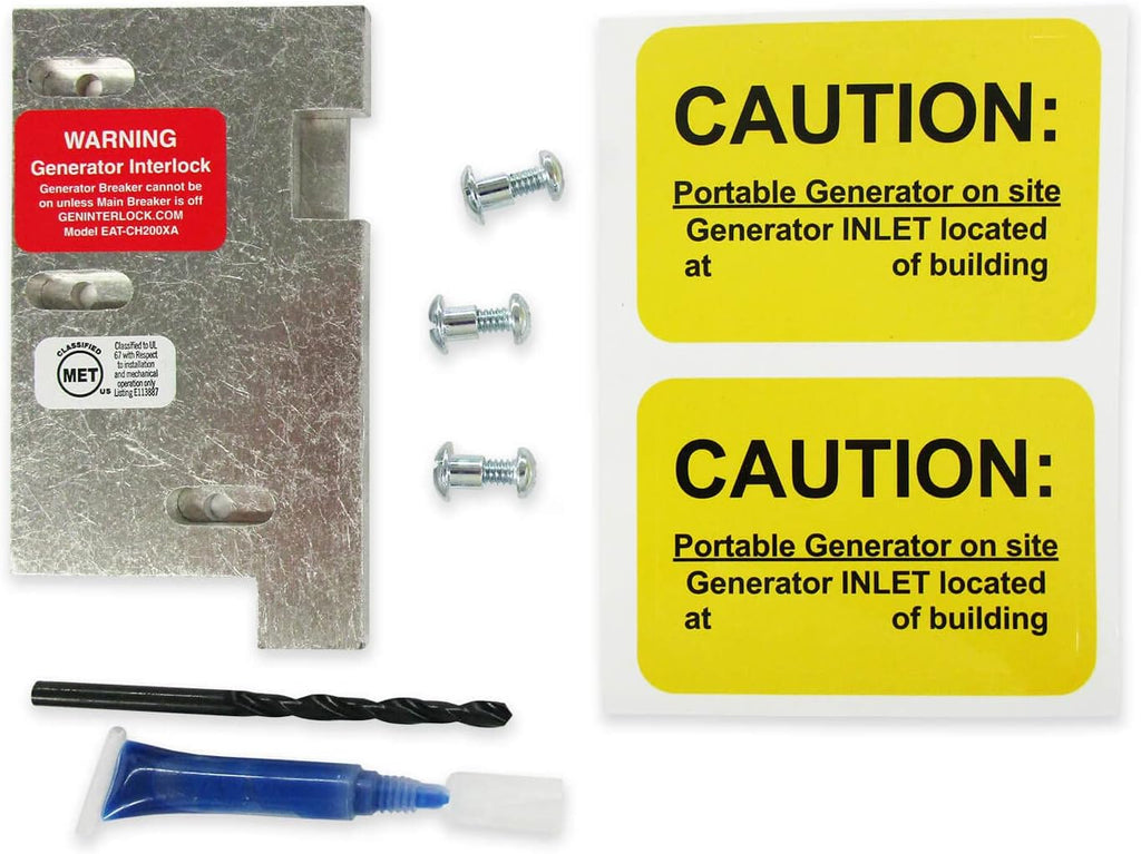 Generator Interlock Kit Vertical Throw Main 150-200 amp Panel V63483