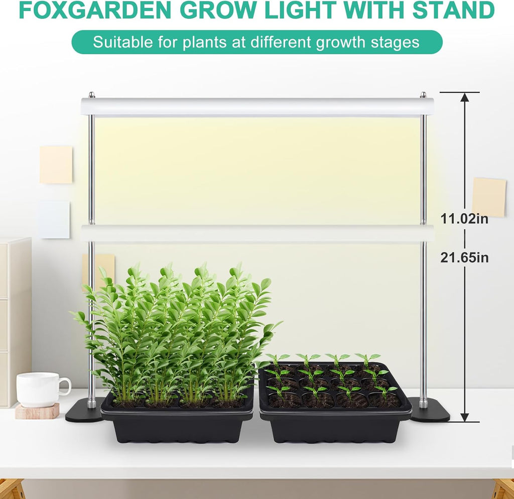Grow Light Stand with LED Plant Lighting, Timer and Adjustable Height I38920