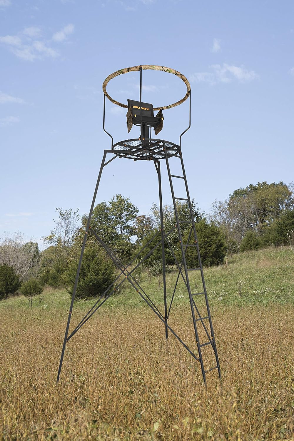 Foldable Outdoor Hunting Tripod Stand with 360-Degree Seat A639150