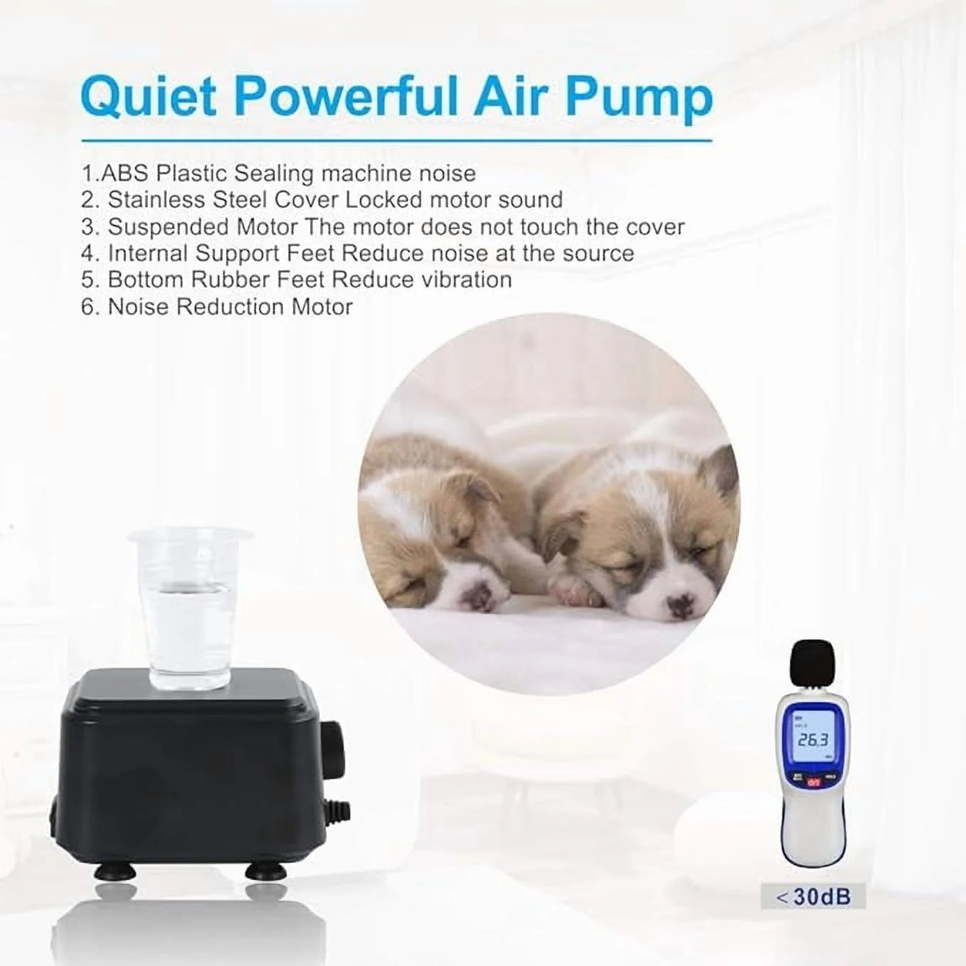 Adjustable Aquarium Air Pump U26079