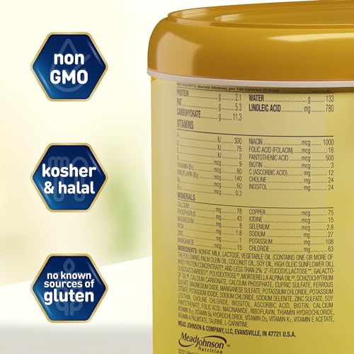 Baby Formula, Milk-Based Infant Nutrition, Non-GMO, 124.2 oz R30053