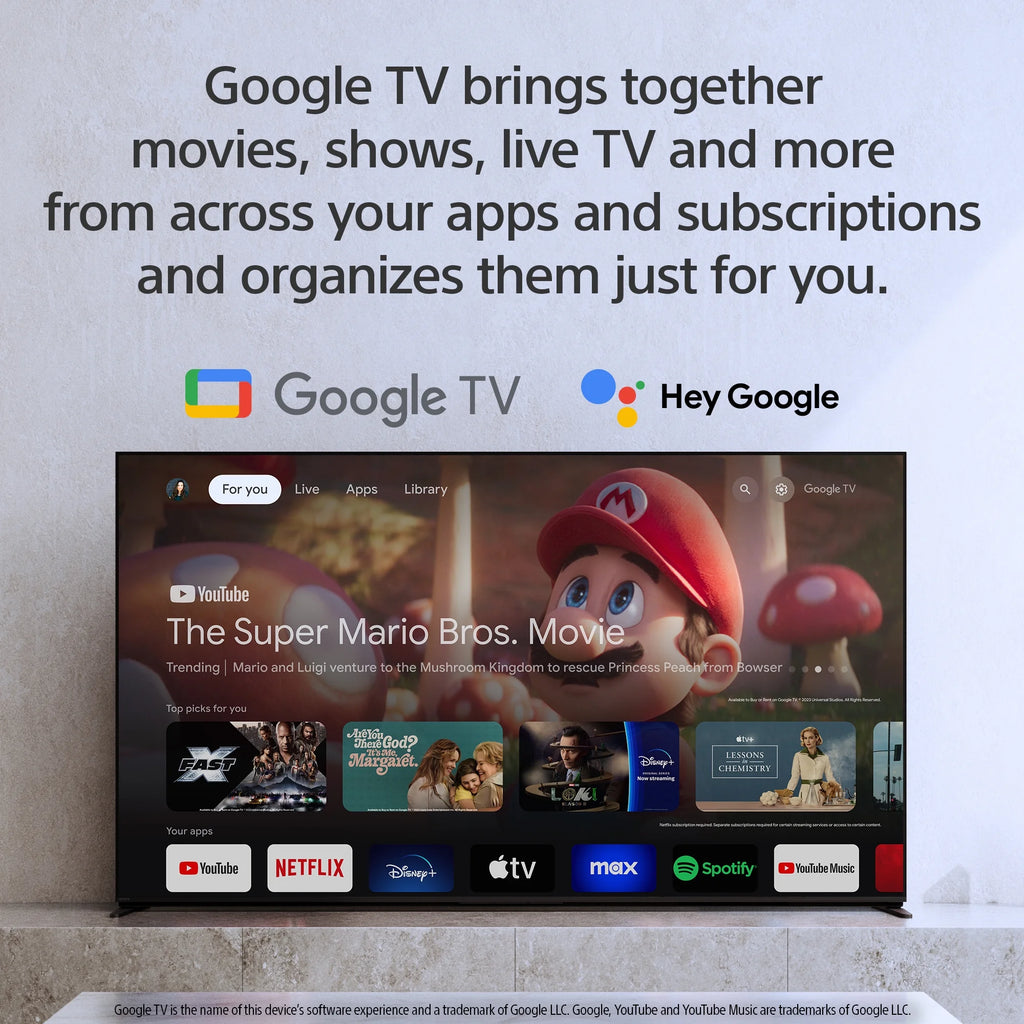 85" Mini LED 4K HDR Smart Google TV X9956
