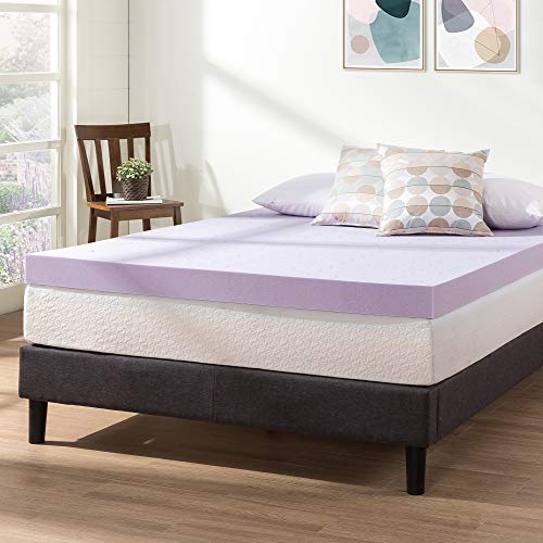 Ventilated Memory Foam Mattress Topper with Lavender Infusion, Full T358073