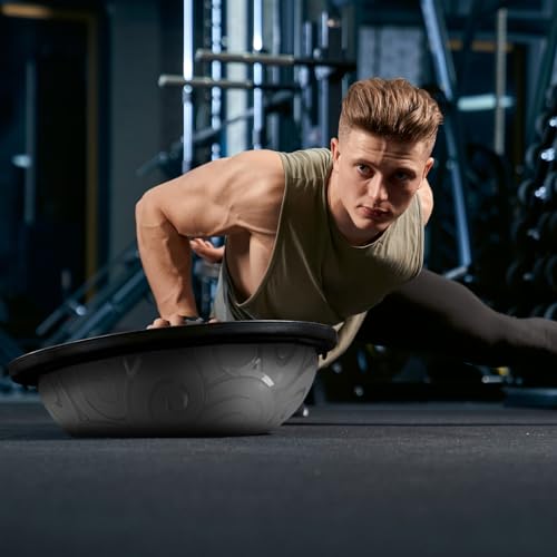 Half Exercise Ball Balance Trainer for Home Gym Yoga Workouts Z461