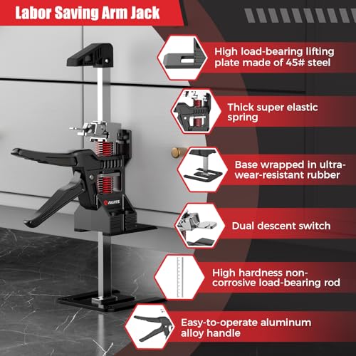 Arm Jack 2 PCS 11.3 Inch Hand Lifting Tool Furniture Lifter 220 Lb N3770