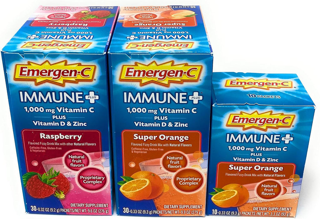 Dietary Supplement Fizzy Drink Mix Powder, Super Orange and Raspberry B964