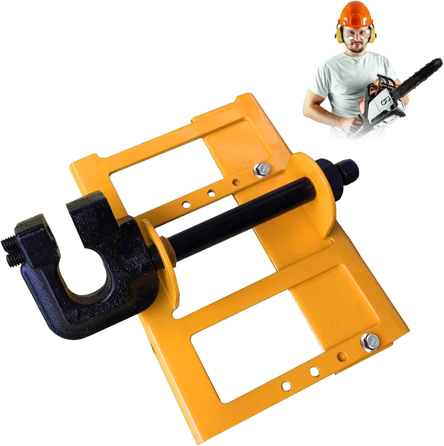 Vertical Chainsaw Mill Lumber Cutting Guide Steel Timber Attachment for Woodworkers X6328