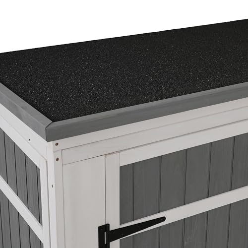 Garden Potting Bench Table with Storage Shelf, Drawer and Cabinet U1848