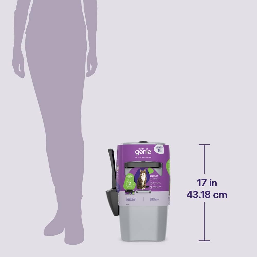 Cat Litter Box Waste Disposal System with Odor Control Refill Bag B799007