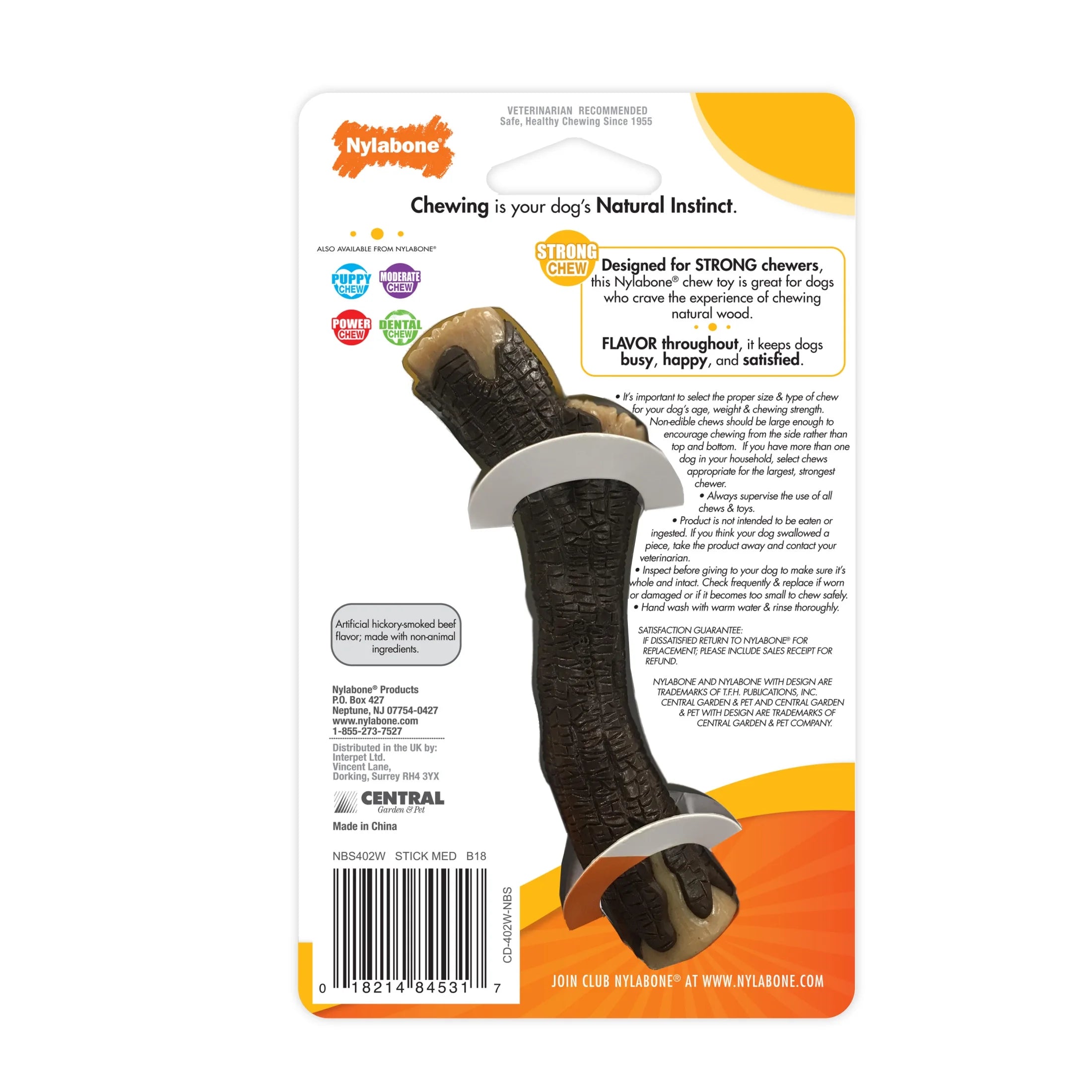 Real Wood Stick Dog Toy X-Large R1006
